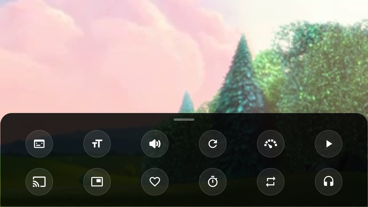 EasyPlex Player options panel