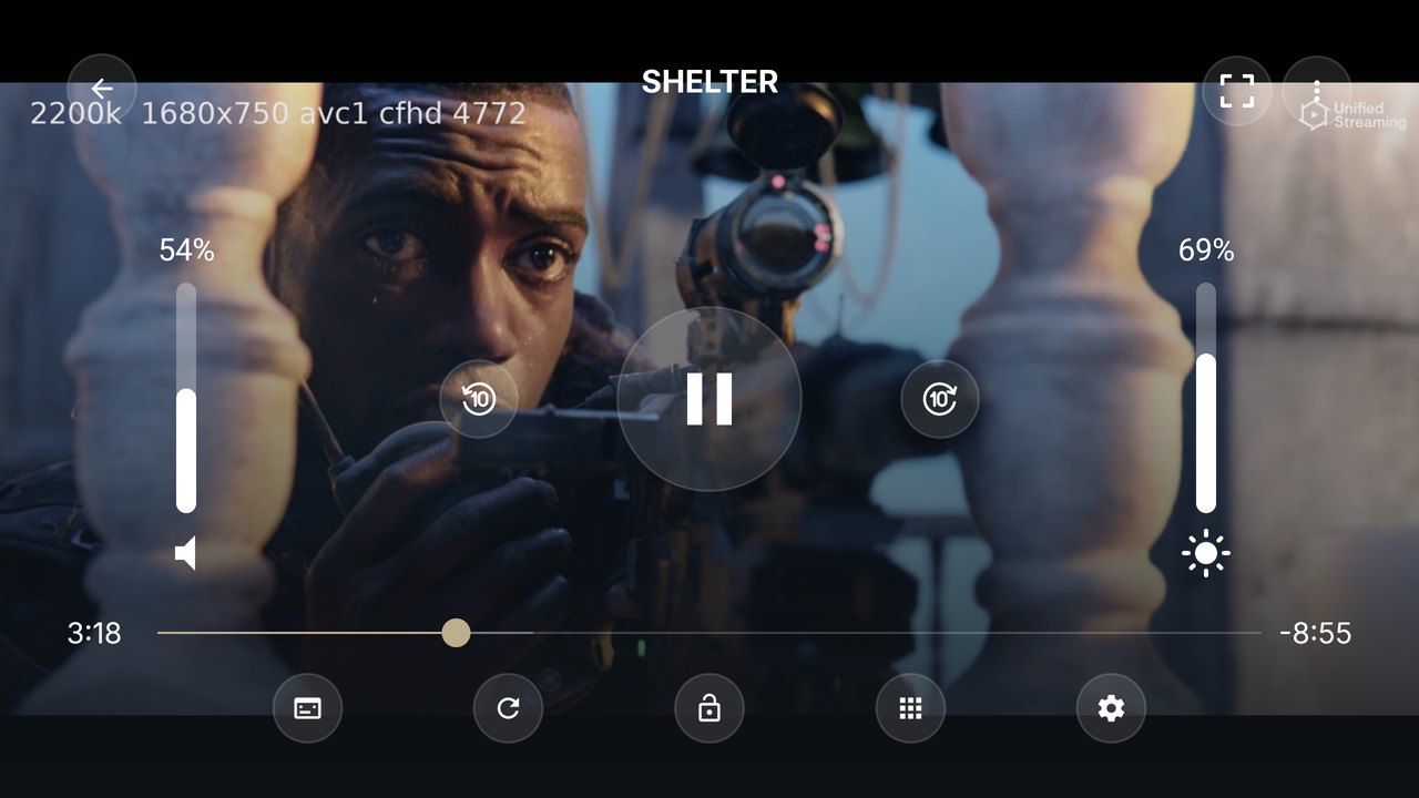 EasyPlex Player phone player controls